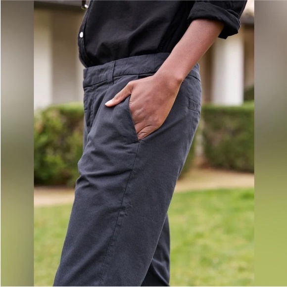 Frank & Eileen • Dark Grey Chino Wicklow Trousers Raw Hem - Picture 7 of 9